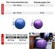 Мяч для фитнеса (фитбол) WCG 55 Anti-Burst 300кг Фиолетовый + насос