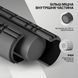 Масажний ролик WCG K3 Premium Foam Roller 42 см, чорний, 3D рельєф, EVA, до 200 кг