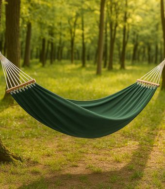 Двомісний гамак з планкою Hygge хакі XXL 200х150&nbsp;WCG
