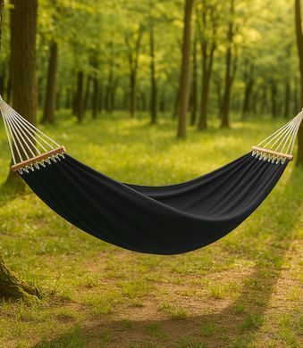 Двухместный гамак с планкой Hygge серый XXL 200х150 WCG