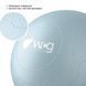 Мяч для фитнеса WCG Balance Pro 65 см Anti-Burst до 500 кг с насосом, фитбол для йоги, пилатеса и беременных, голубой