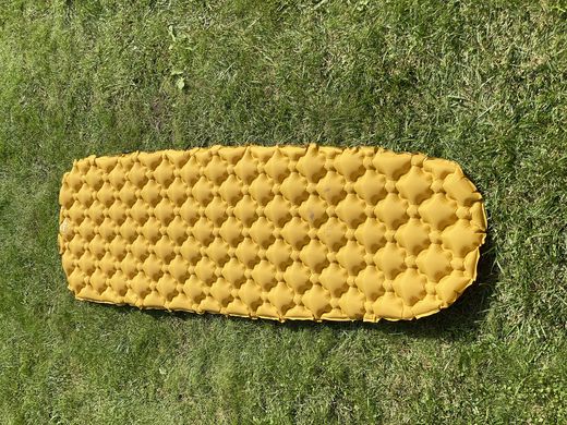 Надувной каремат походный, туристический WCG для кемпинга (желтый)