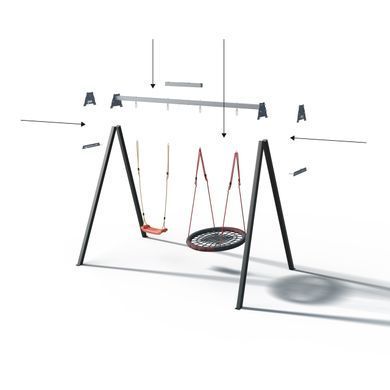 Каркас для детских качелей WCG 2 Elite 60х60 Play Frame Двухместная
