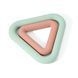Треугольный утяжелитель WCG Triangle 3 кг Soft Touch для фитнеса и пилатеса, персиковый