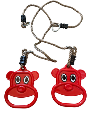 Кольца пластиковые на веревках для детских площадок WCG Teddy , акробатические кольца