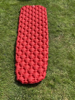 Надувной каремат походный, туристический WCG для кемпинга (красный)