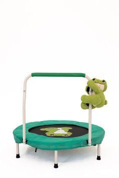 Кімнатний дитячий батут Froggy Jump 90 см (бірюзовий) з ручкою + Подарунок (Жабка)