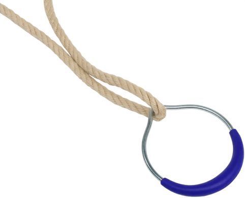 Дерев'яна трапеція з металевими кільцями metal rings WCG