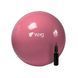 М'яч для фітнесу (фітбол) WCG 65 Anti-Burst 250кг Персиковий + насос