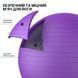 Мяч для фитнеса WCG Balance Pro 65 см Anti-Burst до 500 кг с насосом, фитбол для йоги, пилатеса и беременных, фиолетовый