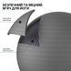 Мяч для фитнеса WCG Balance Pro 75 см Anti-Burst до 500 кг с насосом, фитбол для йоги, пилатеса и беременных, графитовый