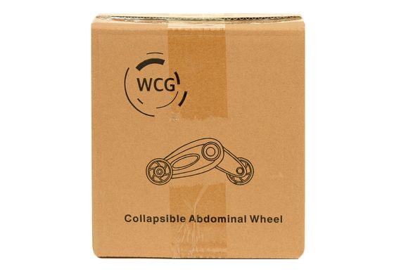 Ролик колесо тренажер для преса WCG S1 + Килимок для колін