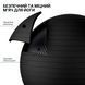 Мяч для фитнеса WCG Balance Pro 85 см Anti-Burst до 500 кг с насосом, фитбол для йоги, пилатеса и беременных, черный