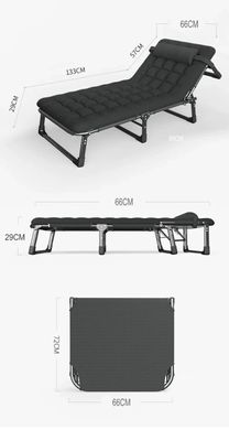 Розкладне ліжко шезлонг WCG S-04 + матрац