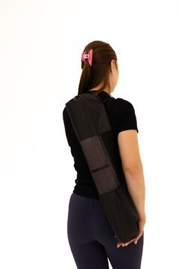 Килимок для йоги WCG Asana 173&times;61&times;0,4 см з розміткою для асан та чохлом, пастельно-рожевий