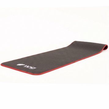 Килимок для йоги та фітнесу WCG ComfortLine NBR 10mm із захисним кантом та розміткою (чорний)