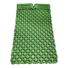 Двомісний надувний карімат похідний, туристичний WCG для кемпінгу (зелений)