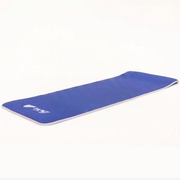 Килимок для йоги та фітнесу WCG ComfortLine NBR 10 mm із захисним кантом і розміткою (синій)